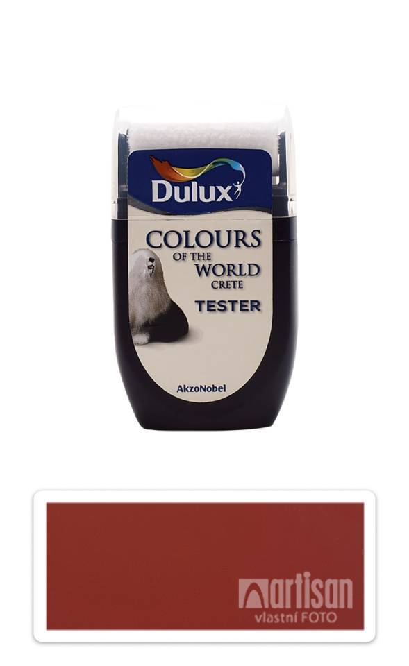 DULUX Colours of the World - matná krycí malířská barva 0.03 l Červené víno vzorek