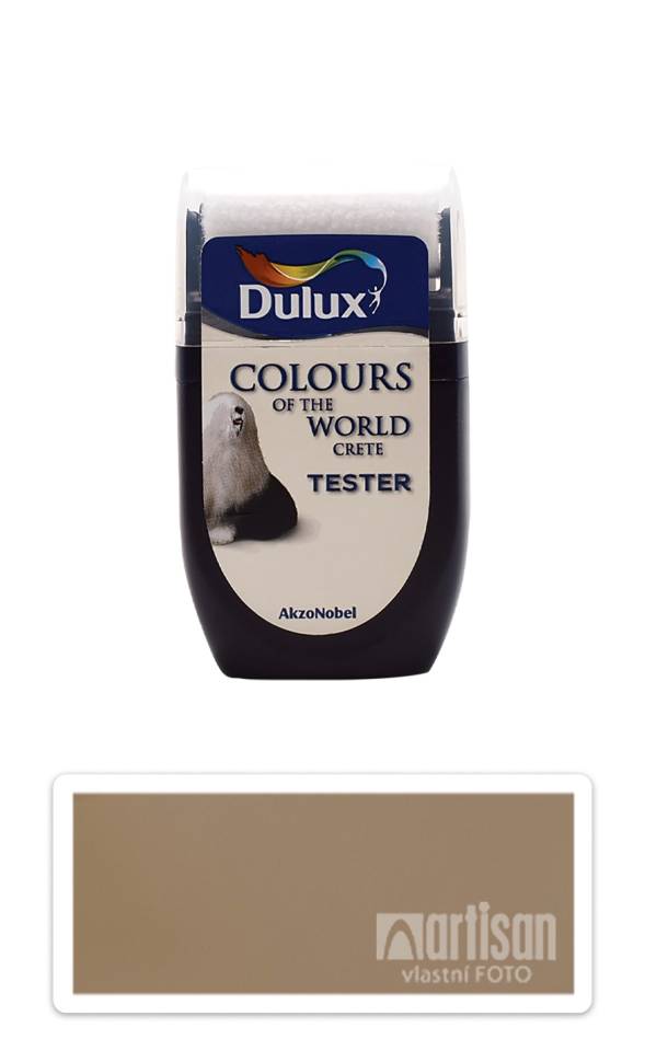 DULUX Colours of the World - matná krycí malířská barva 0.03 l Indický bílý čaj vzorek