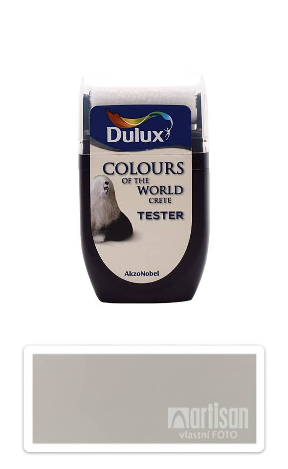DULUX Colours of the World - matná krycí malířská barva 0.03 l Lasturově bílá vzorek