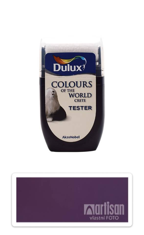 DULUX Colours of the World - matná krycí malířská barva 0.03 l Levandule vzorek