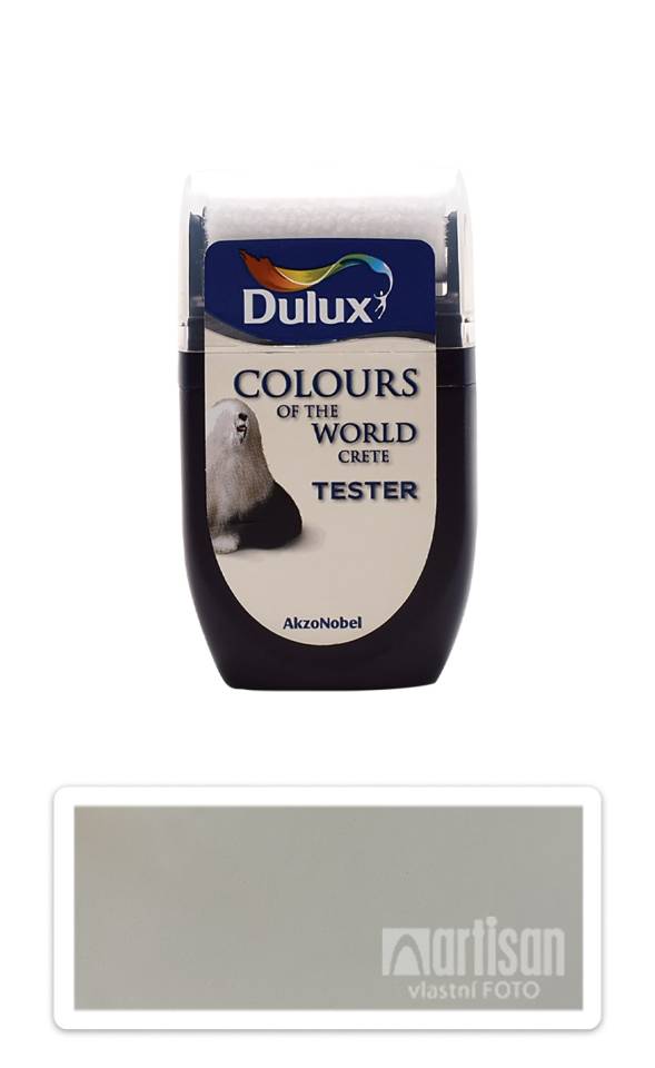 DULUX Colours of the World - matná krycí malířská barva 0.03 l Polární noc vzorek