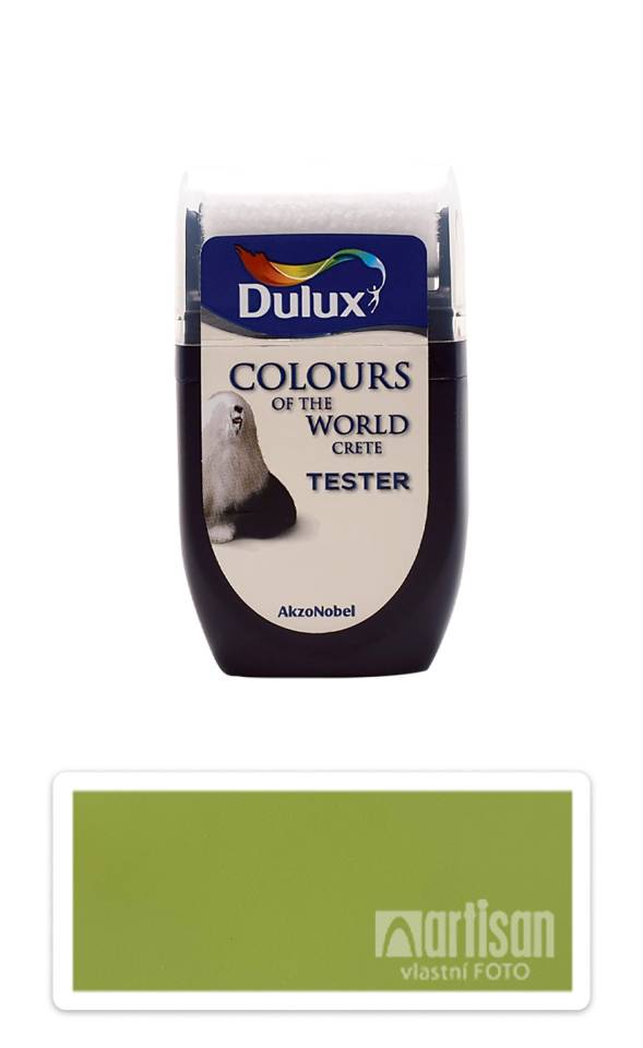 DULUX Colours of the World - matná krycí malířská barva 0.03 l Zelený ostrov vzorek