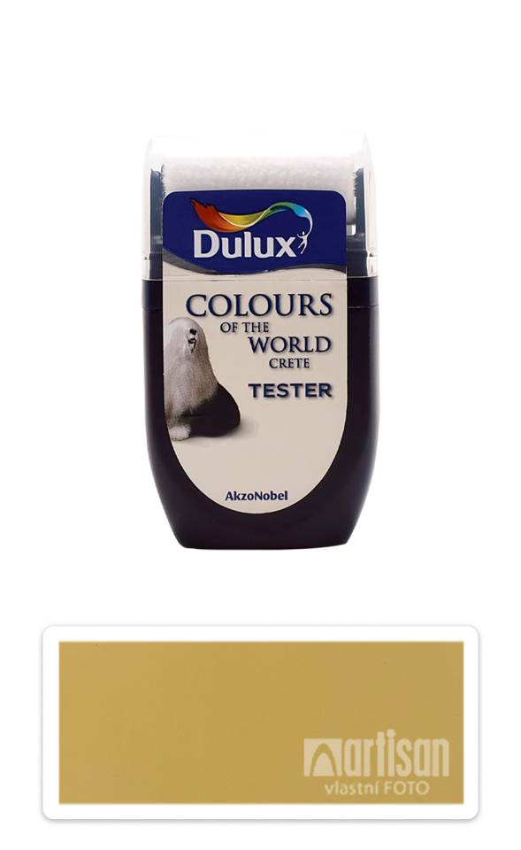 DULUX Colours of the World - matná krycí malířská barva 0.03 l Zlatý chrám vzorek