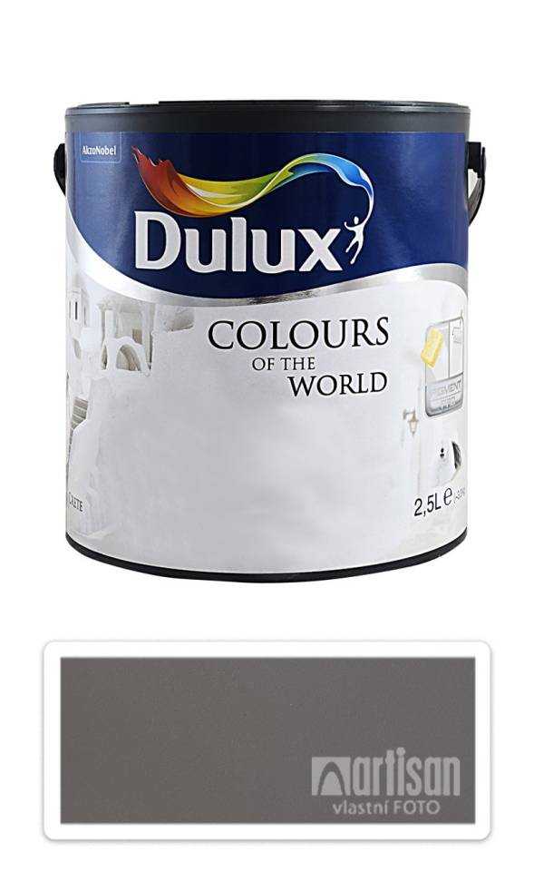 DULUX Colours of the World - matná krycí malířská barva do interiéru 2.5 l Grafitový soumrak