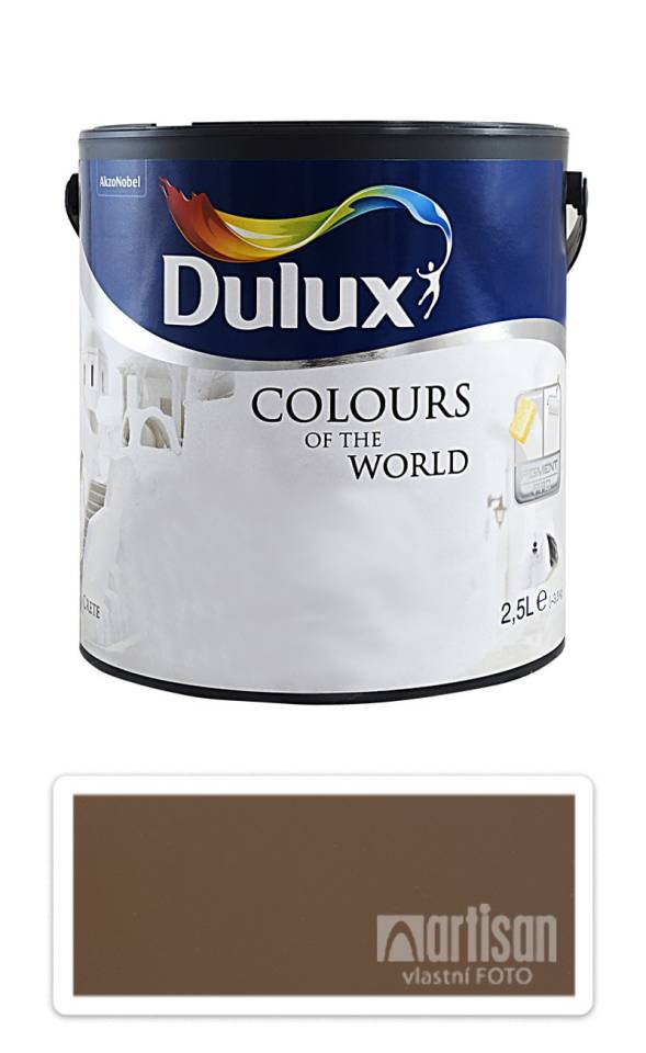 DULUX Colours of the World - matná krycí malířská barva do interiéru 2.5 l Indický palisandr