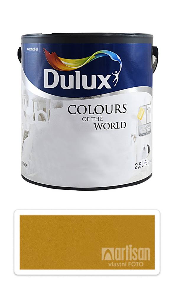 DULUX Colours of the World - matná krycí malířská barva do interiéru 2.5 l Kořen kurkumy