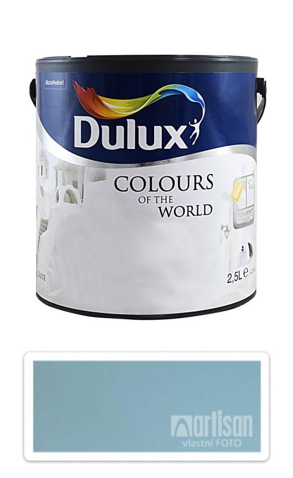 DULUX Colours of the World - matná krycí malířská barva do interiéru 2.5 l Mrazivý tyrkys