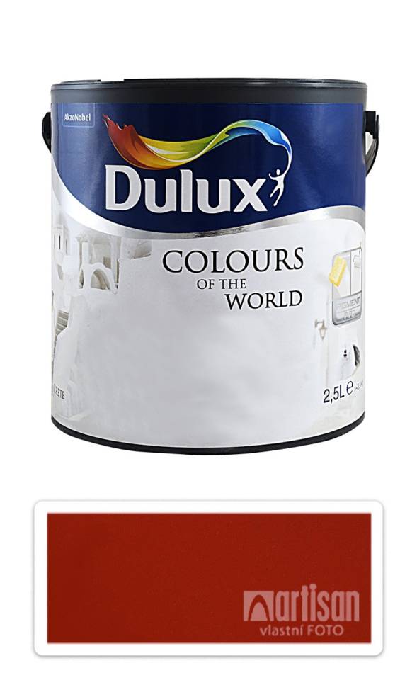 DULUX Colours of the World - matná krycí malířská barva do interiéru 2.5 l Ohnivé flamenco
