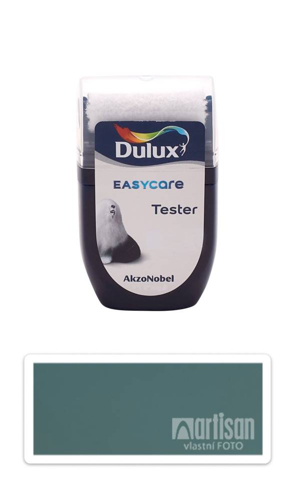 DULUX EasyCare - omyvatelná malířská barva do interiéru 0.03 l Tyrkysová vzorek