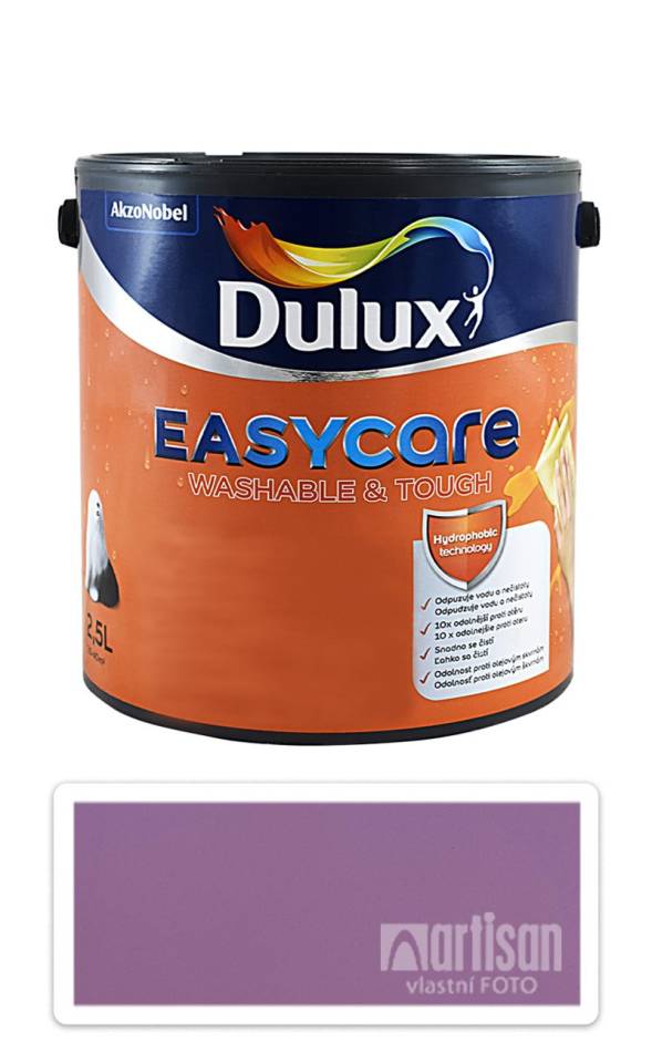 DULUX EasyCare - omyvatelná malířská barva do interiéru 2.5 l  Záhon fialek