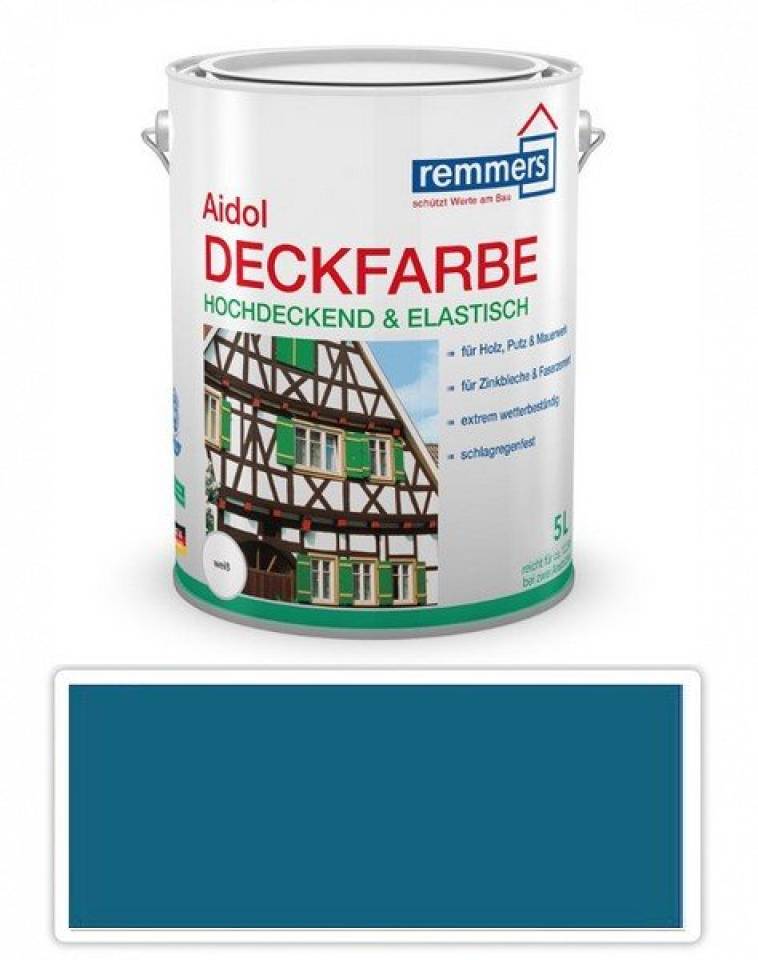 Deckfarbe Remmers - Krycí barva 5l Modrá