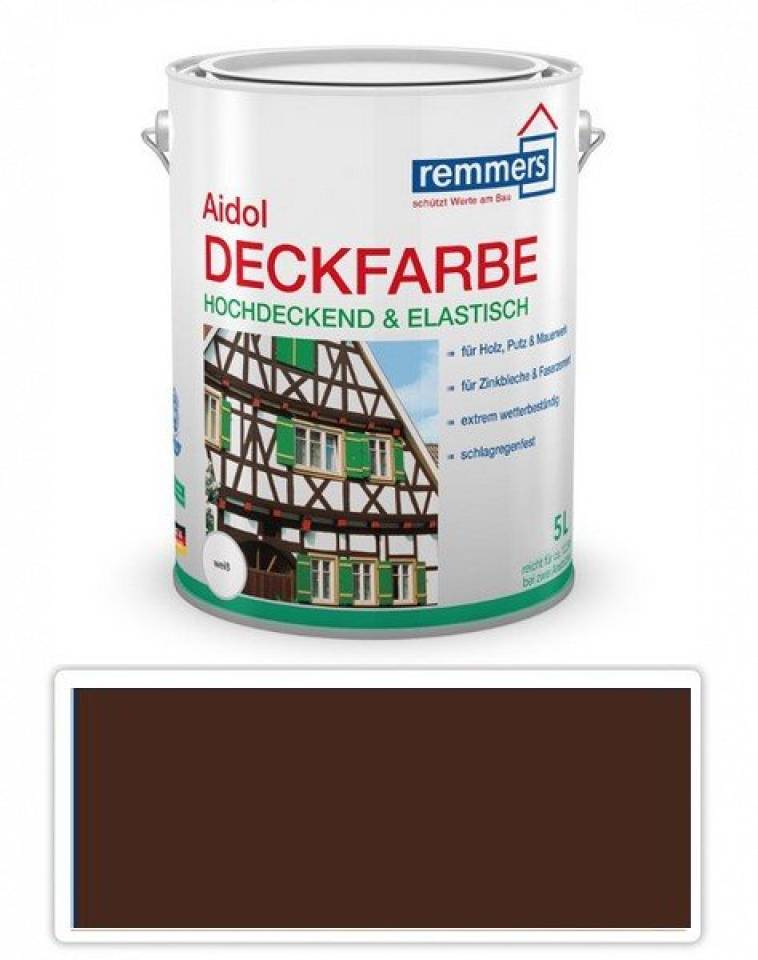 Deckfarbe Remmers - Krycí barva 5l Ořech