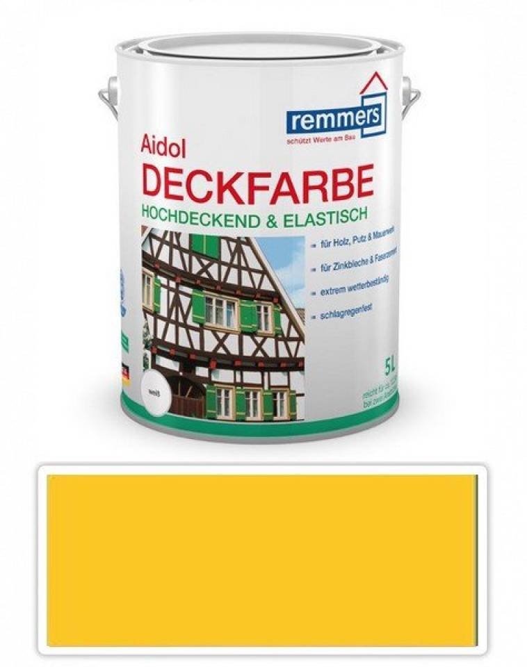 Deckfarbe Remmers - Krycí barva 5l Zlatožlutá