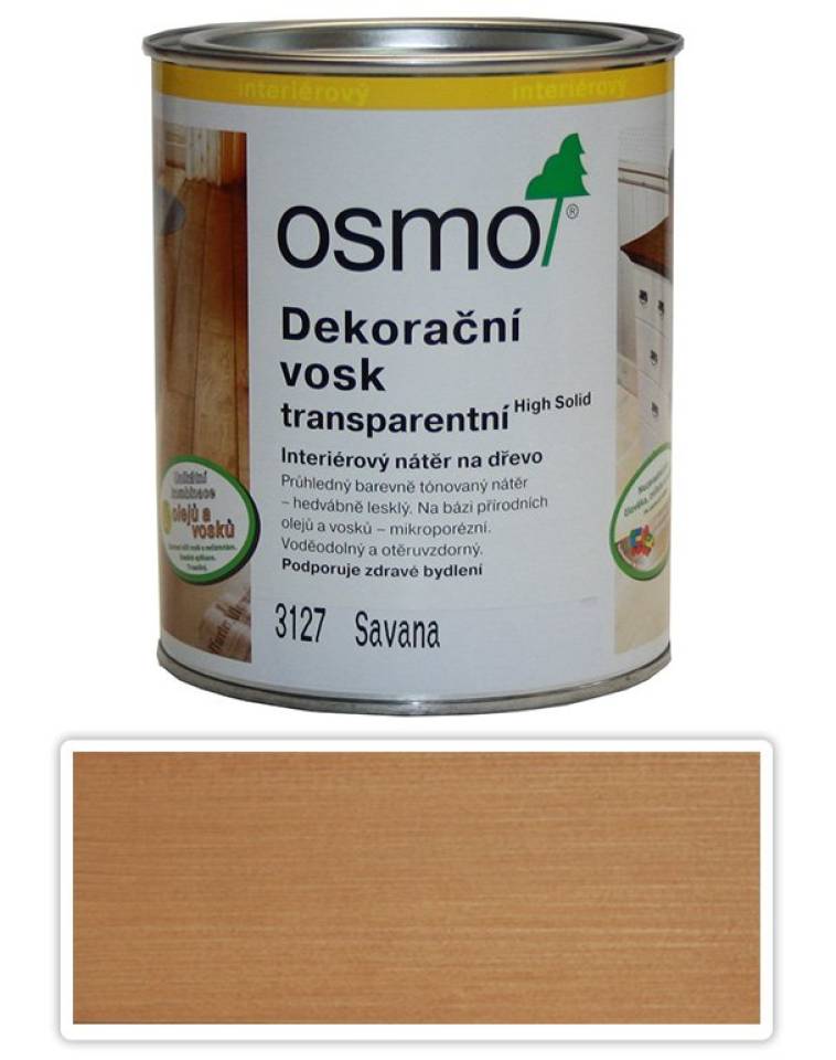 Dekorační vosk OSMO transparentní 0.75l Savana