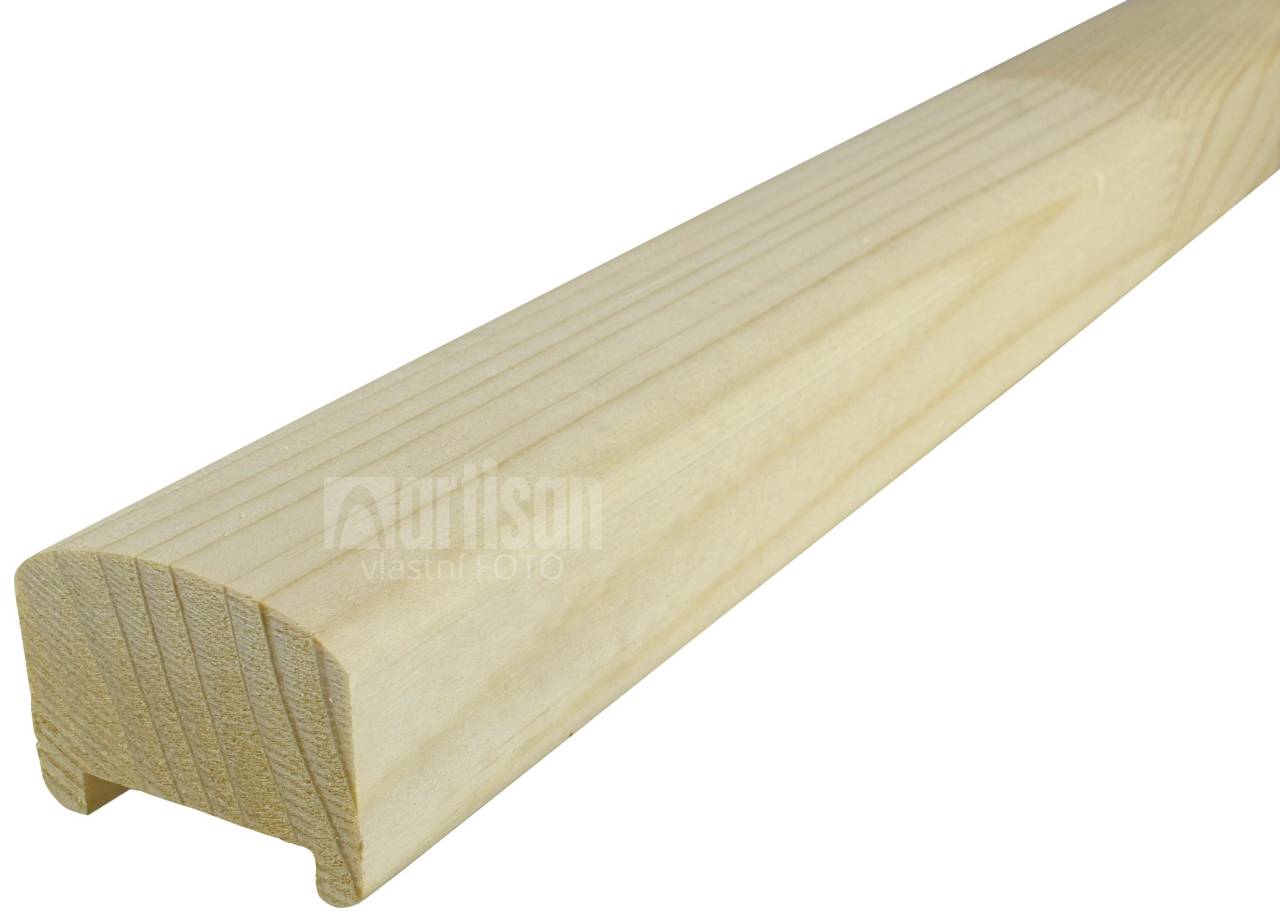 Dřevěné madlo na zábradlí 45x35x2500 - smrk MD4535