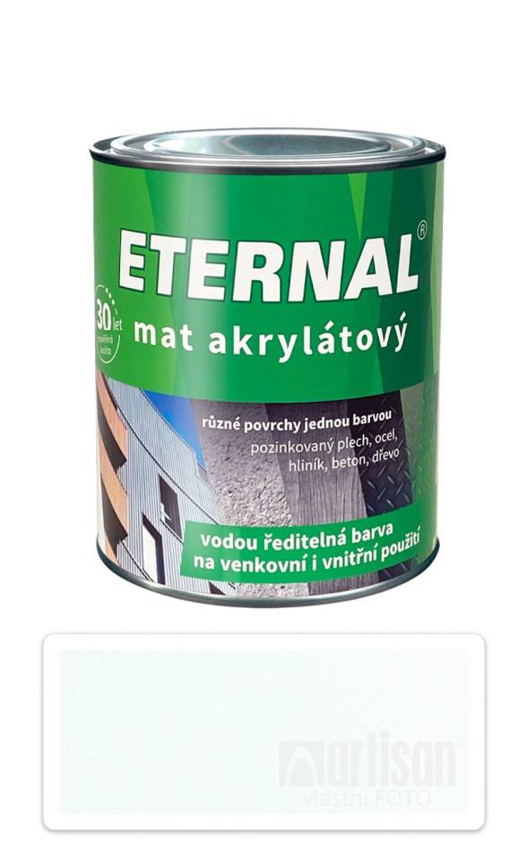 ETERNAL Mat akrylátový - vodou ředitelná barva 0.7 l Bílá 01