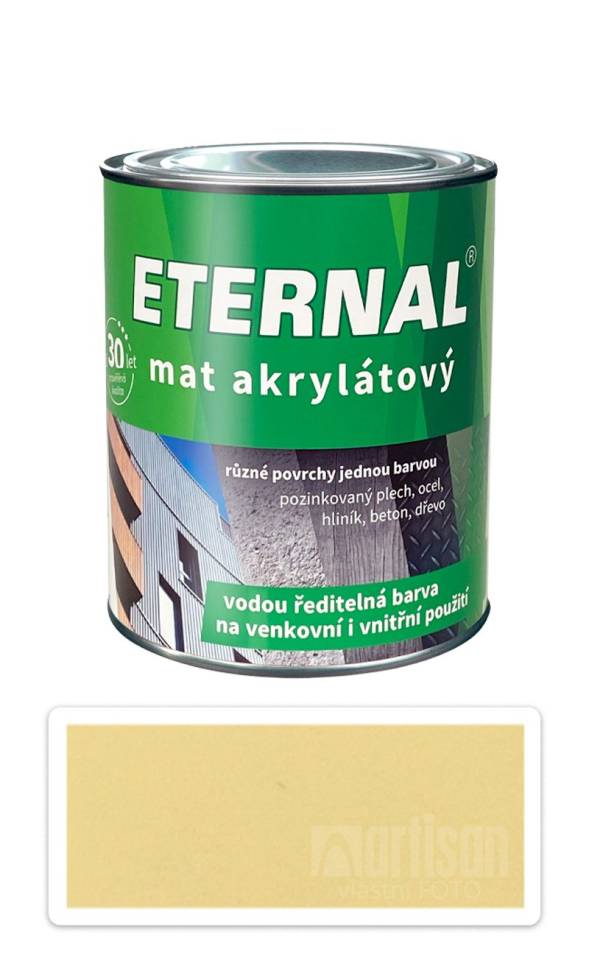 ETERNAL Mat akrylátový - vodou ředitelná barva 0.7 l Přírodní dřevo 024