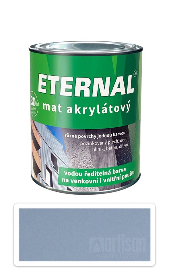ETERNAL Mat akrylátový - vodou ředitelná barva 0.7 l Středně šedá 03