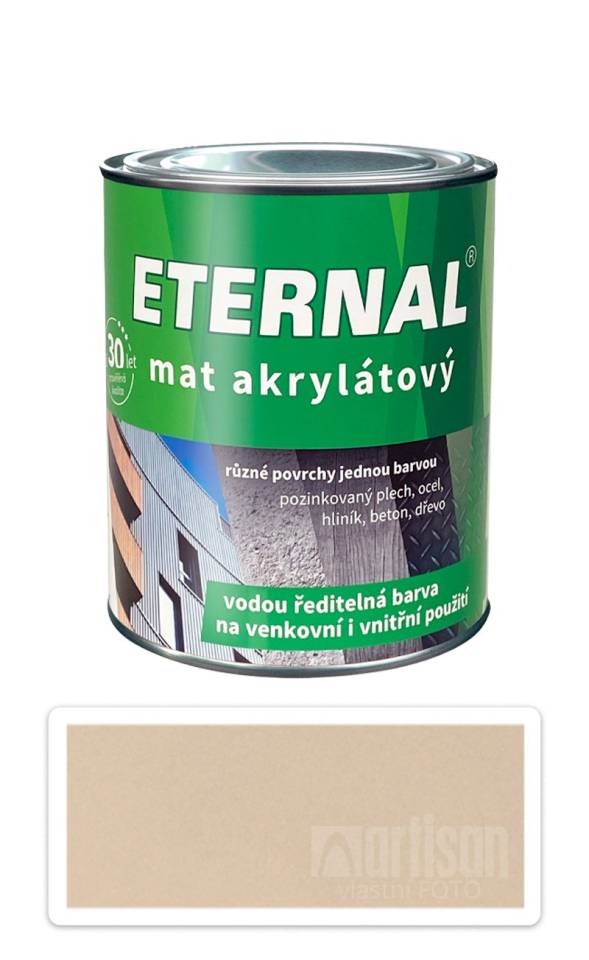 ETERNAL Mat akrylátový - vodou ředitelná barva 0.7 l Světle hnědá 019