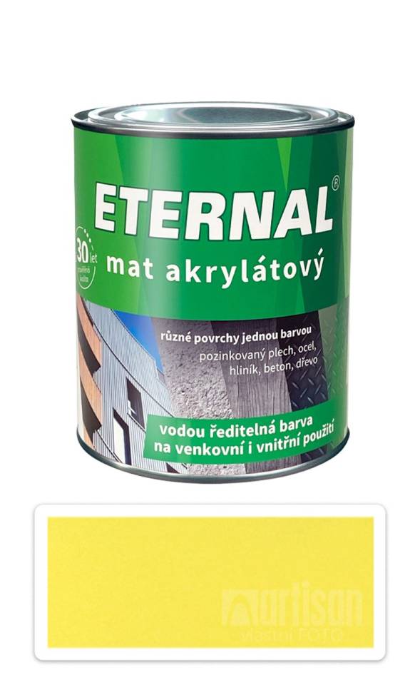 ETERNAL Mat akrylátový - vodou ředitelná barva 0.7 l Světle žlutá 07