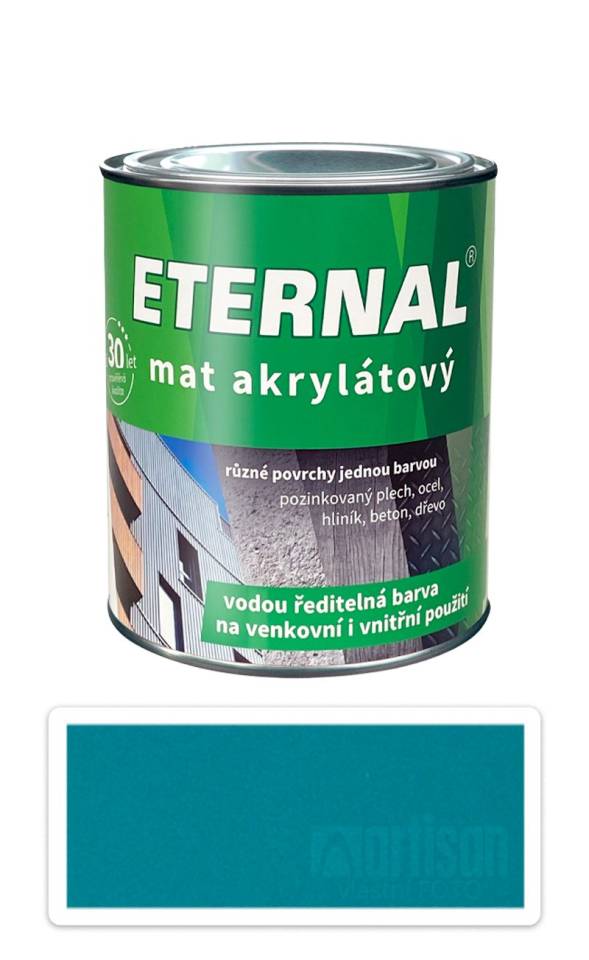 ETERNAL Mat akrylátový - vodou ředitelná barva 0.7 l Tmavě zelená 022