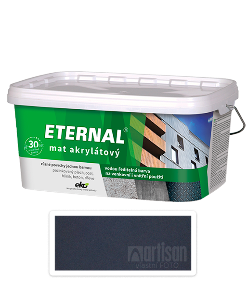ETERNAL Mat akrylátový - vodou ředitelná barva 2.8 l Černá 013