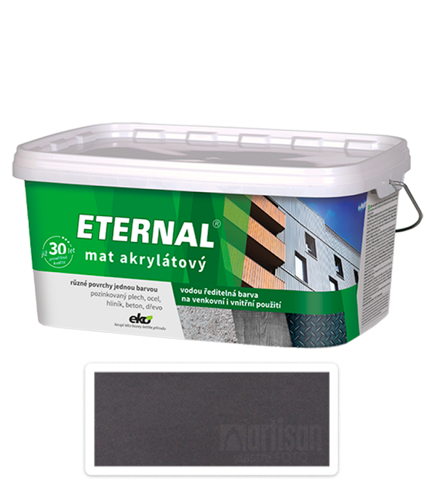 ETERNAL Mat akrylátový - vodou ředitelná barva 2.8 l Palisandr 10