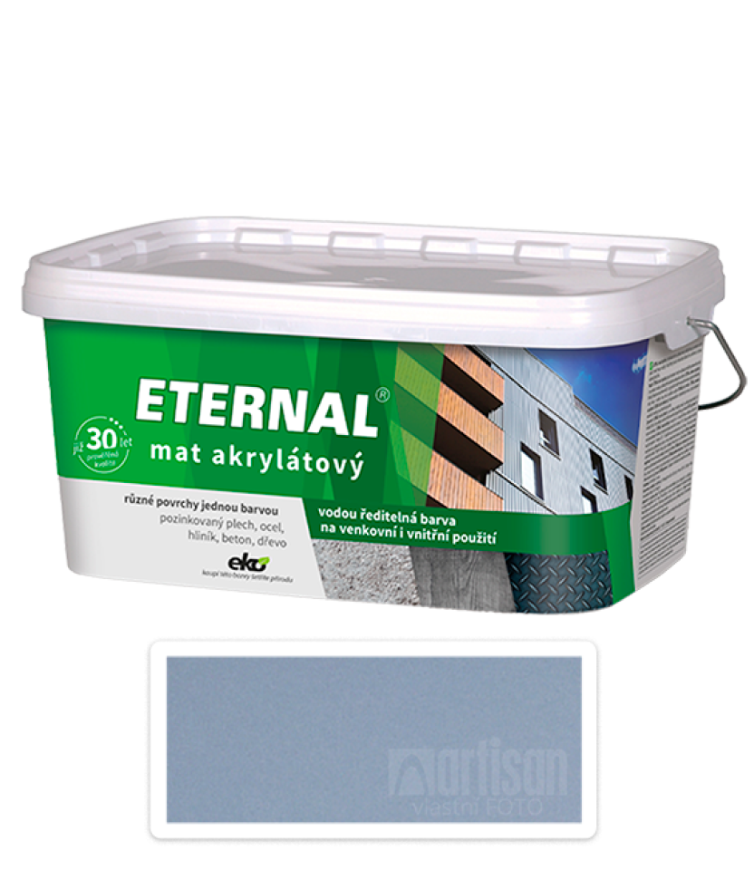 ETERNAL Mat akrylátový - vodou ředitelná barva 2.8 l Středně šedá 03