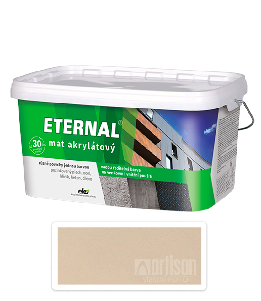 ETERNAL Mat akrylátový - vodou ředitelná barva 5 l Světle hnědá 019