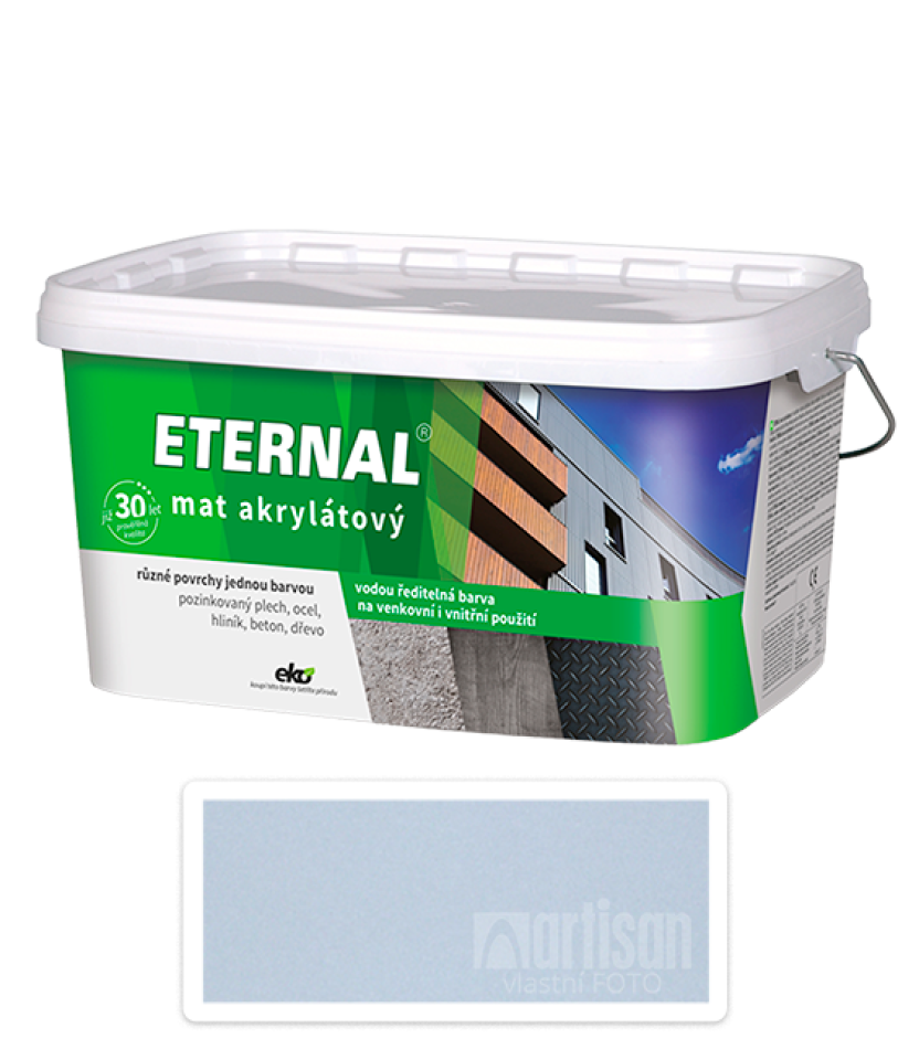 ETERNAL Mat akrylátový - vodou ředitelná barva 5 l Světle šedá 02