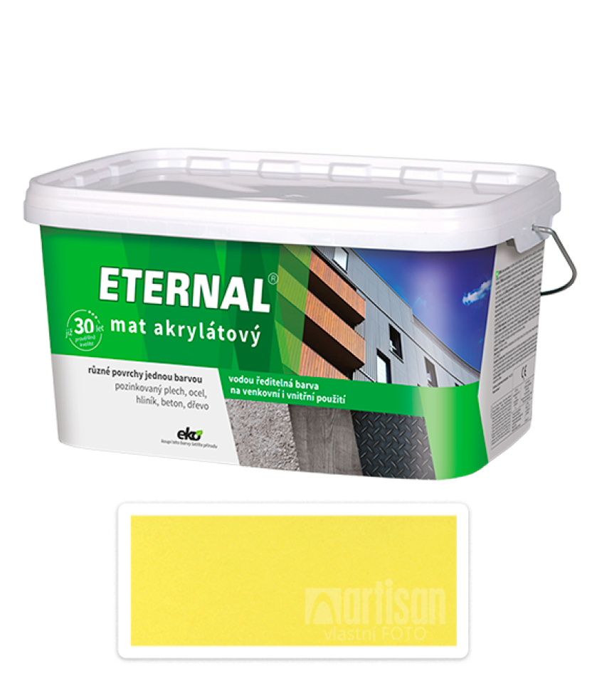 ETERNAL Mat akrylátový - vodou ředitelná barva 5 l Světle žlutá 07