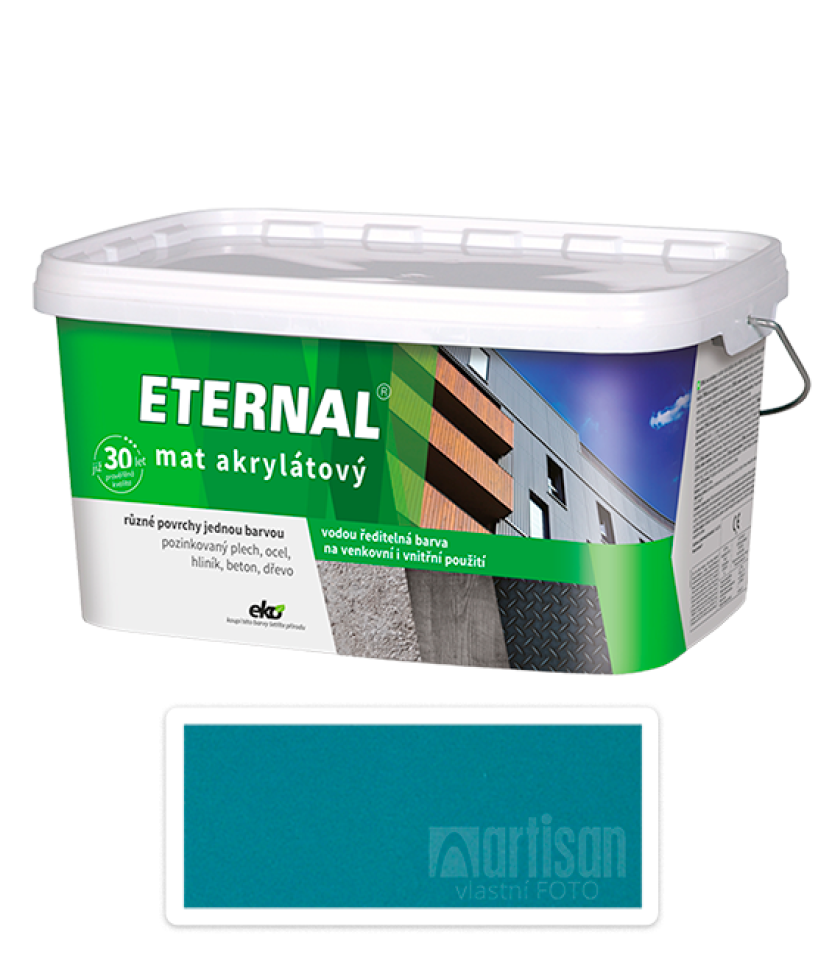 ETERNAL Mat akrylátový - vodou ředitelná barva 5 l Tmavě zelená 022