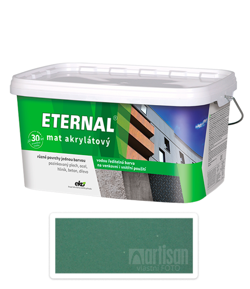 ETERNAL Mat akrylátový - vodou ředitelná barva 5 l Zelená 06