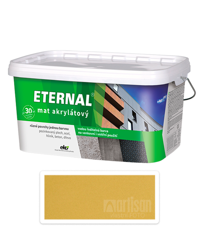 ETERNAL Mat akrylátový - vodou ředitelná barva 5 l Žlutá 05