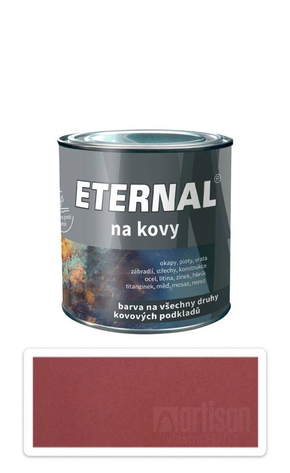 ETERNAL Na kovy - antikorozní barva na kov 0.35 l Červenohnědá 407