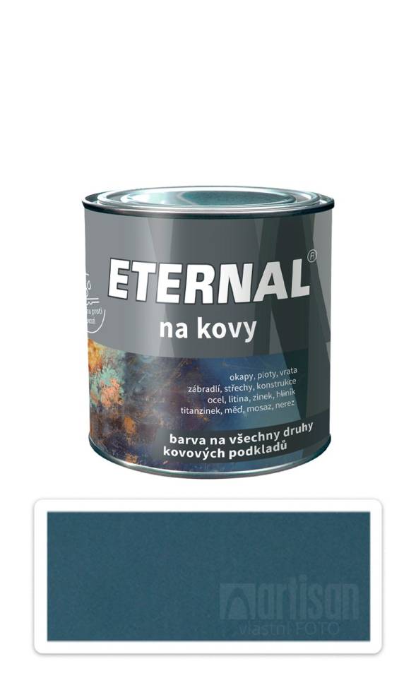 ETERNAL Na kovy - antikorozní barva na kov 0.35 l Zelená 406