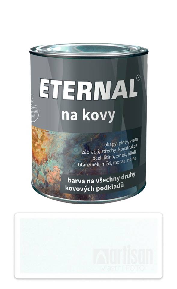 ETERNAL Na kovy - antikorozní barva na kov 0.7 l Bílá 401
