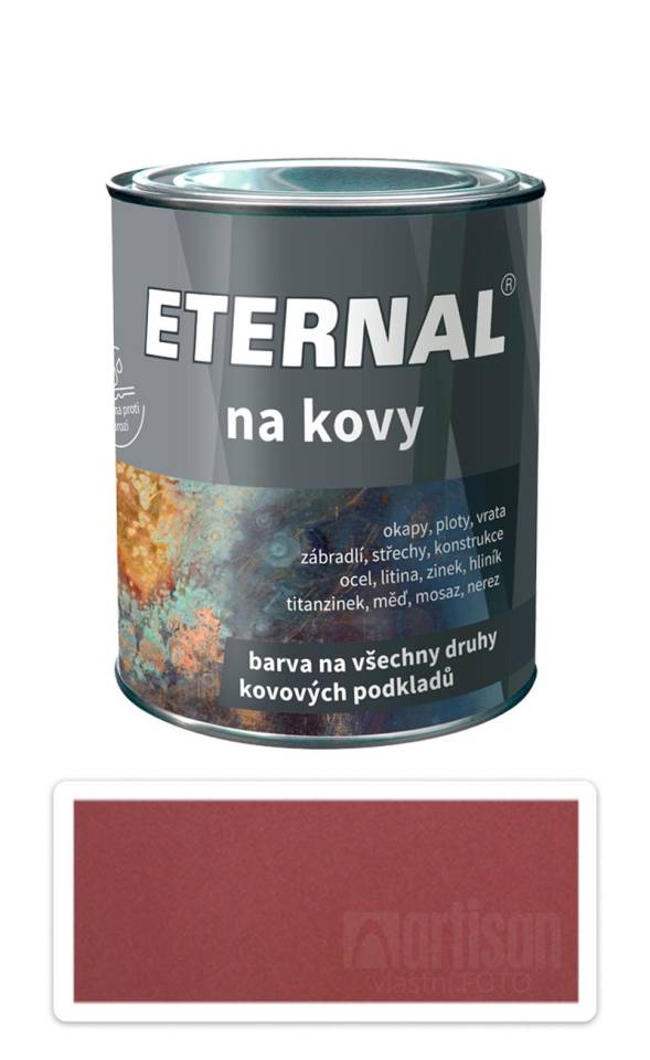 ETERNAL Na kovy - antikorozní barva na kov 0.7 l Červenohnědá 407