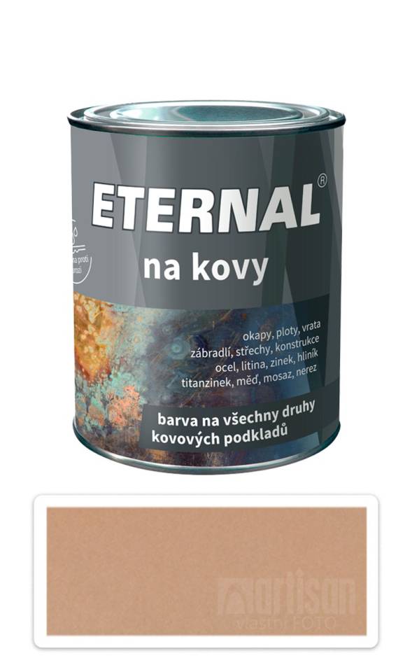 ETERNAL Na kovy - antikorozní barva na kov 0.7 l Měděná 442