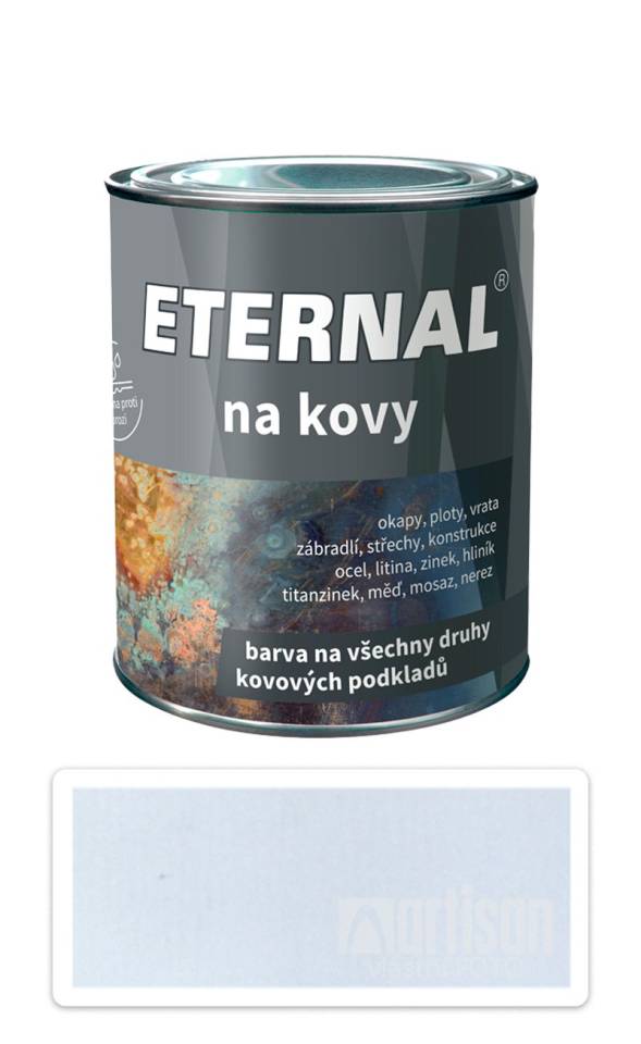 ETERNAL Na kovy - antikorozní barva na kov 0.7 l Stříbrná 441