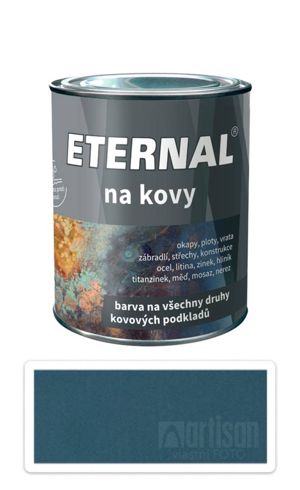 ETERNAL Na kovy - antikorozní barva na kov 0.7 l Zelená 406