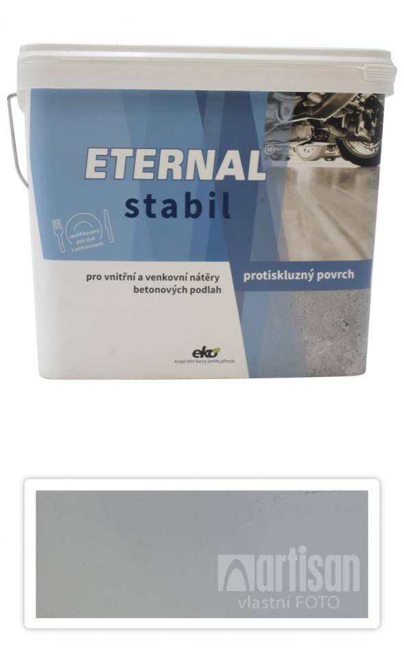 ETERNAL Stabil - vodou ředitelná barva na betonové podlahy 10 l Světle šedá 02