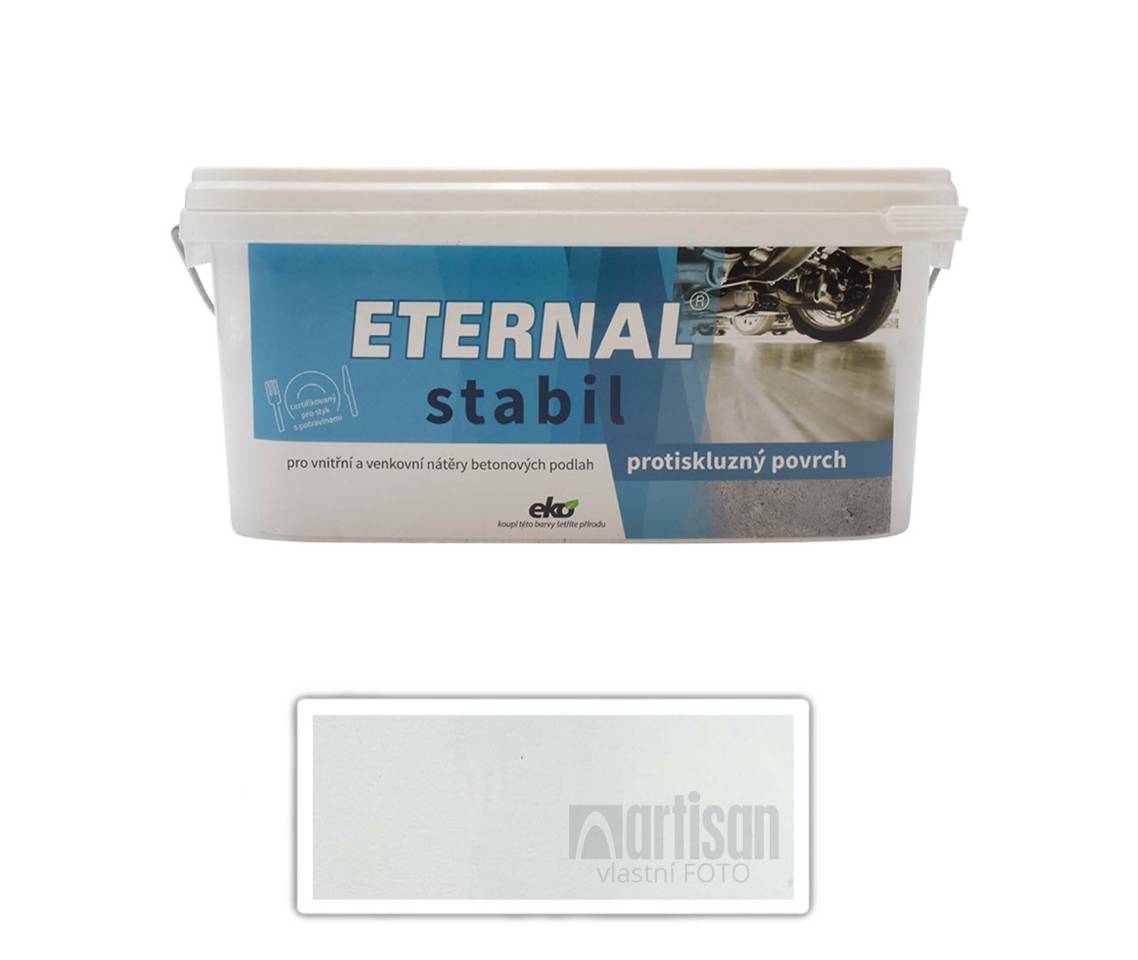 ETERNAL Stabil - vodou ředitelná barva na betonové podlahy 2.5 l Světle šedá 02