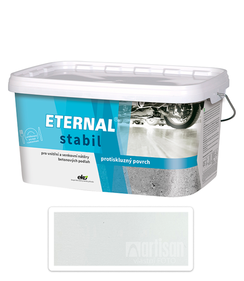 ETERNAL Stabil - vodou ředitelná barva na betonové podlahy 5 l Bílá 01