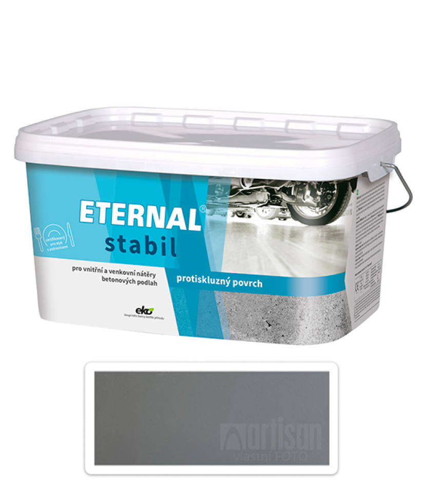 ETERNAL Stabil - vodou ředitelná barva na betonové podlahy 5 l Šedá 04