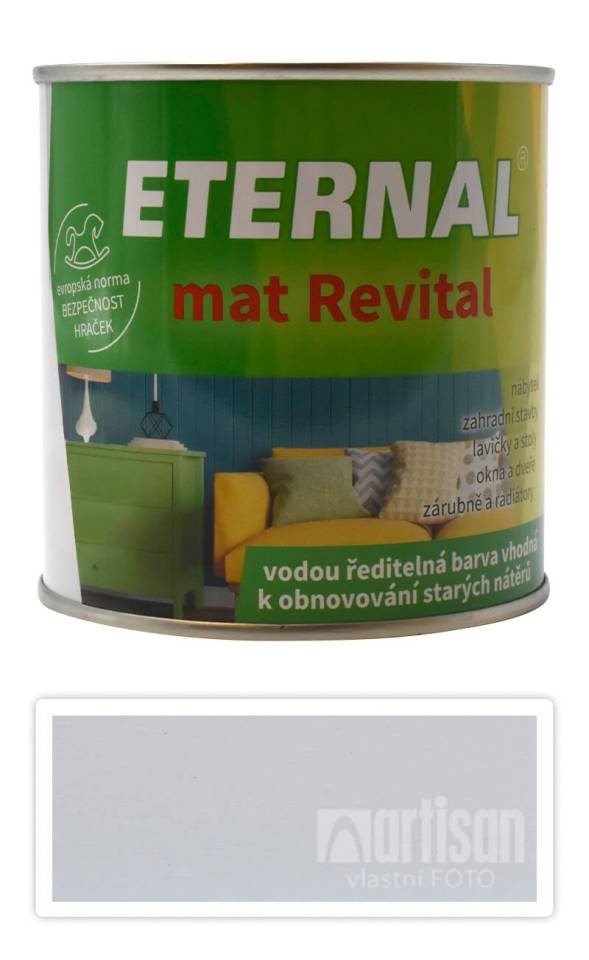 ETERNAL mat Revital - univerzální vodou ředitelná akrylátová barva 0.35 l Slonová kost 214