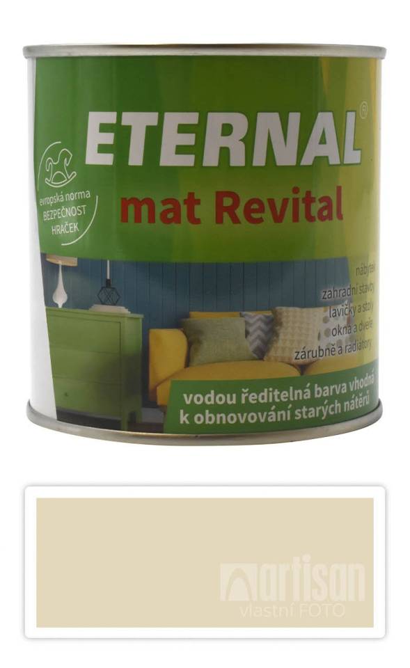 ETERNAL mat Revital - univerzální vodou ředitelná akrylátová barva 0.35 l Slonová kost RAL 1015