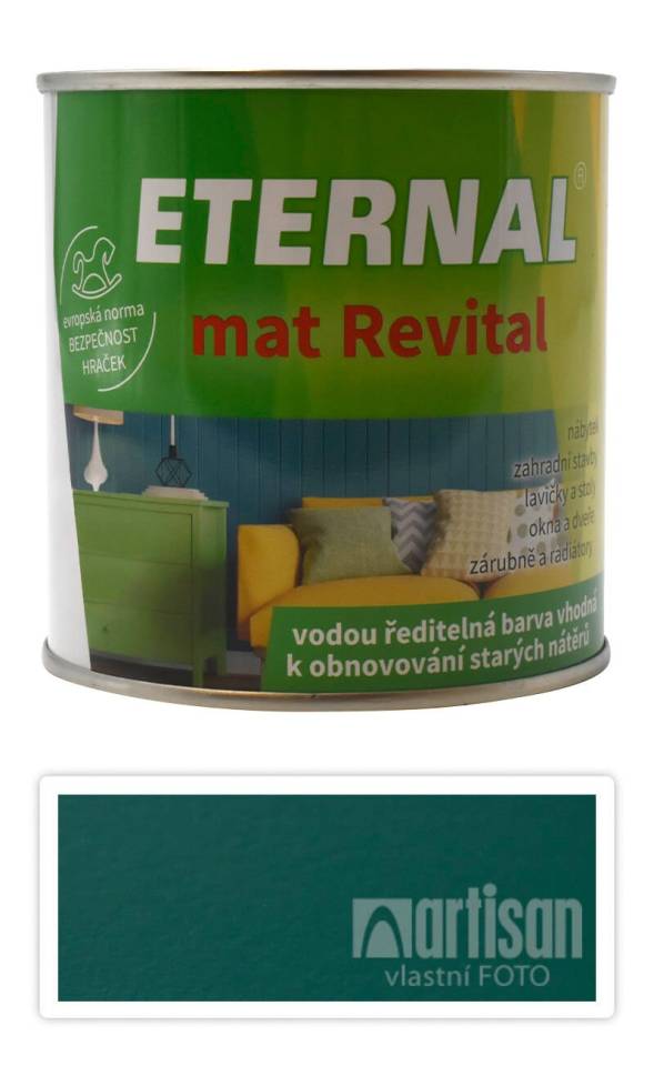 ETERNAL mat Revital - univerzální vodou ředitelná akrylátová barva 0.35 l Sv.zelená 222