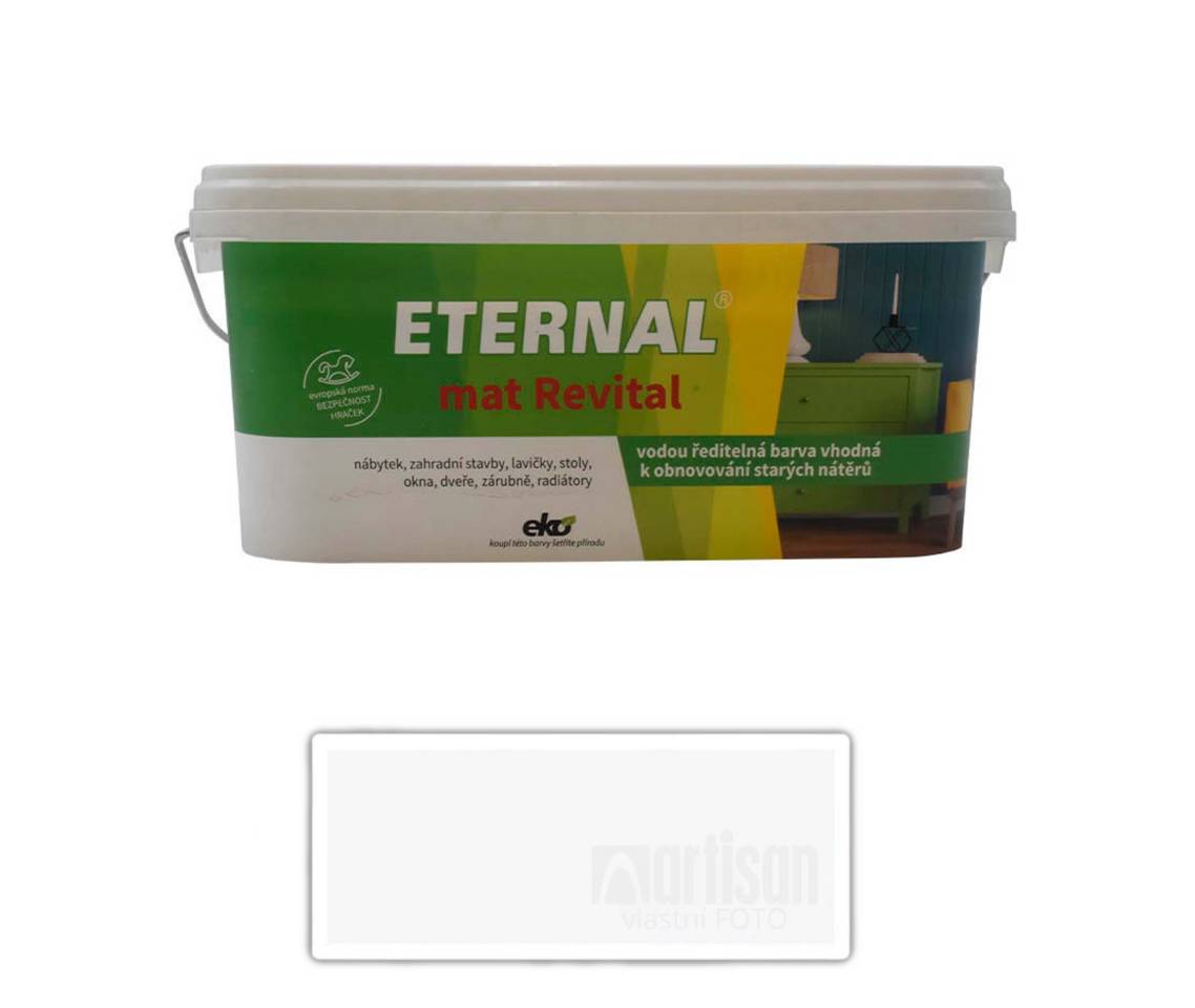ETERNAL mat Revital - univerzální vodou ředitelná akrylátová barva 2.8 l Bílá RAL 9003