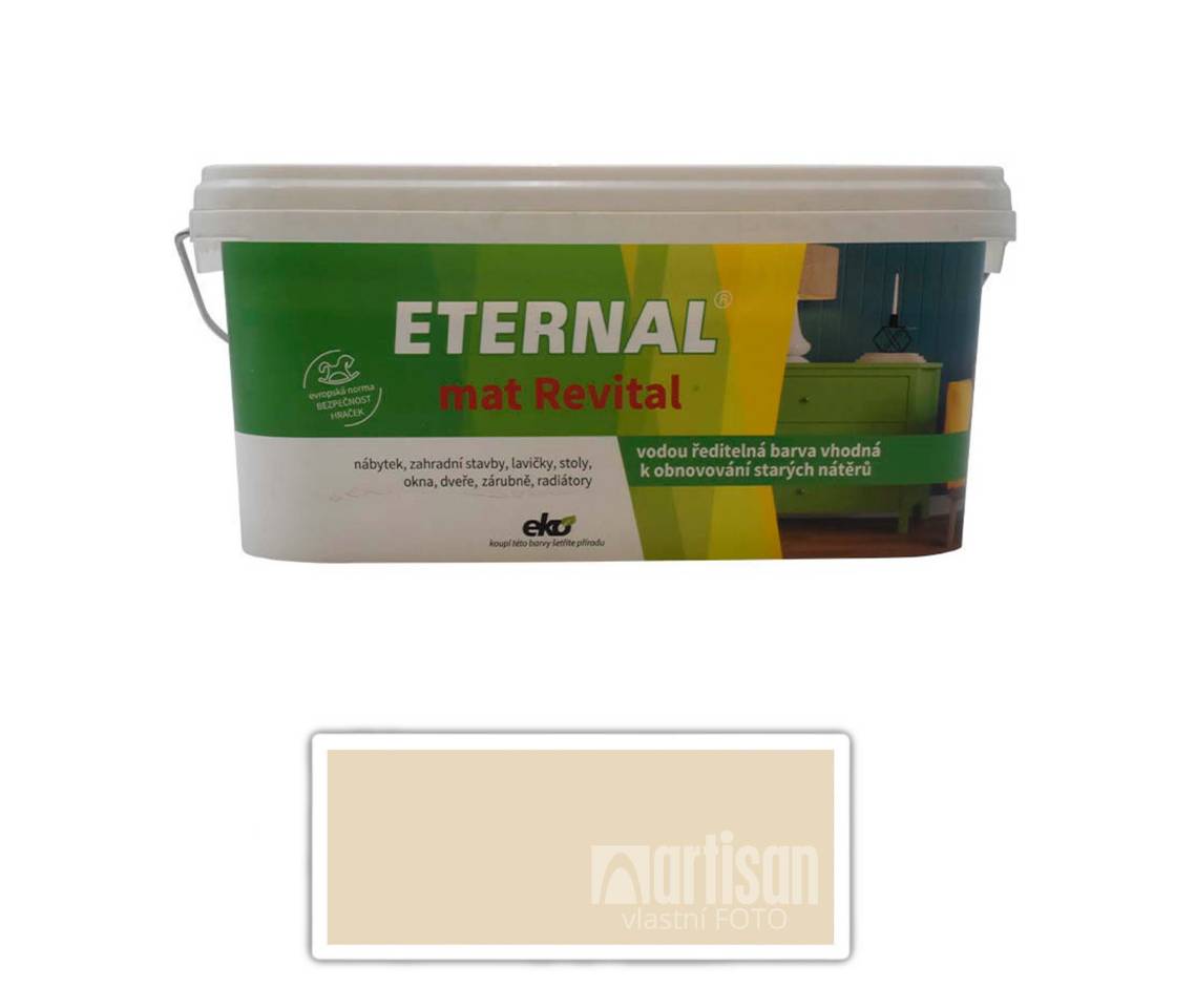 ETERNAL mat Revital - univerzální vodou ředitelná akrylátová barva 2.8 l Slonová kost RAL 1015